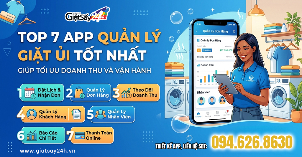 Top 7 App Quản Lý Giặt Ủi Tốt Nhất Giúp Tối Ưu Doanh Thu Và Vận Hành